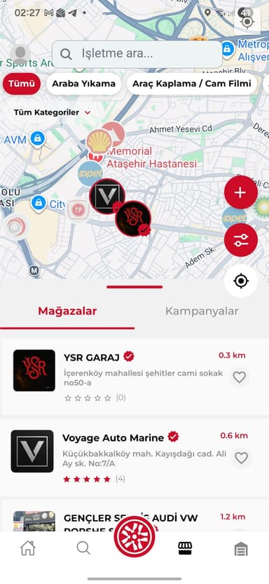 MyGarage Mağazalar